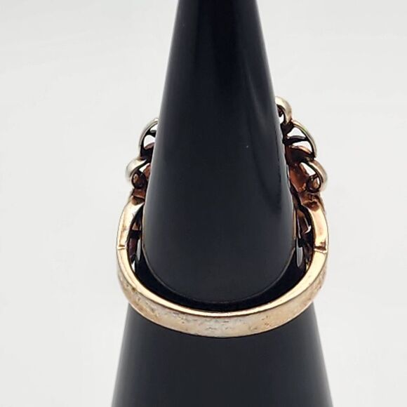 J&T Silver Tone & Red Agate Ring (6) - Picture 3 of 9